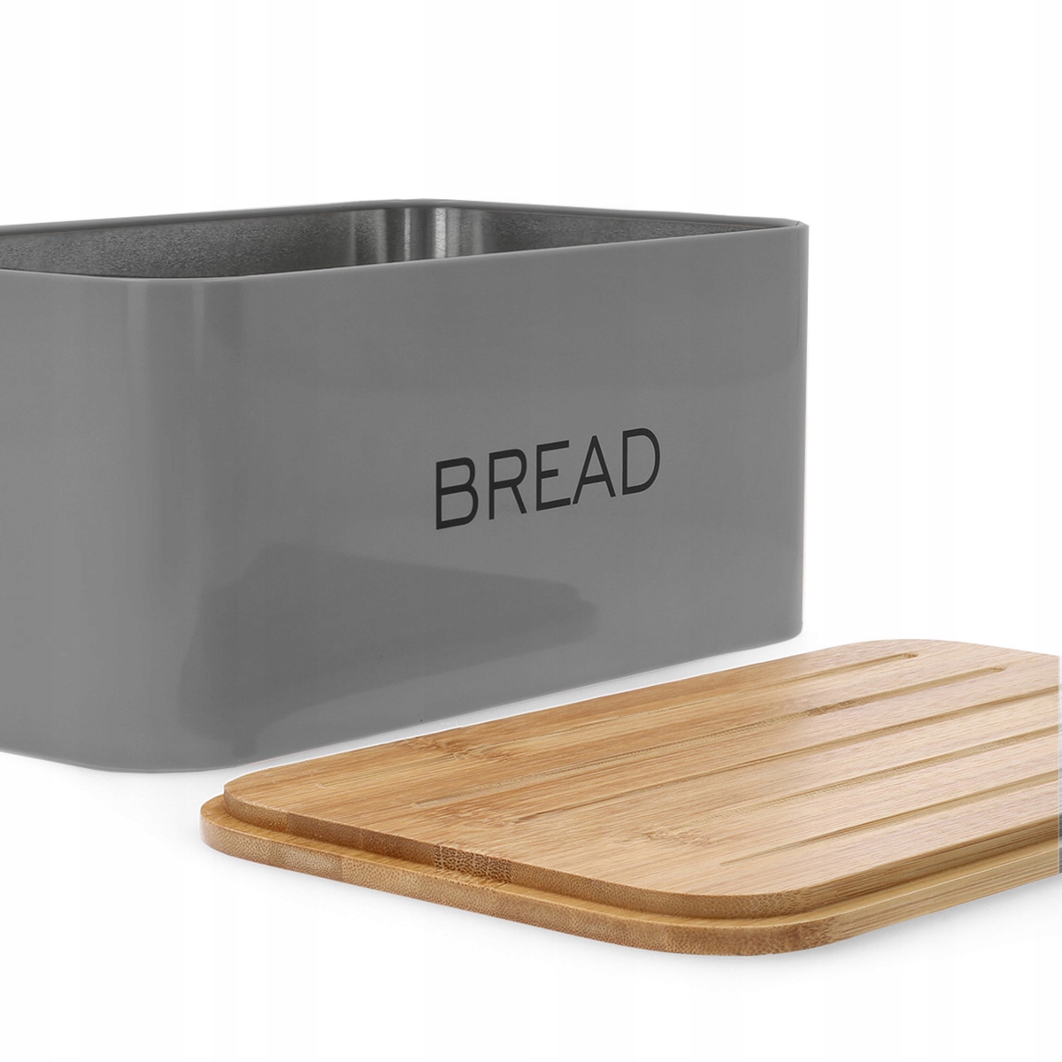 Chlebak KINE szary 33x18 cm HOMLA Rodzaj z deską