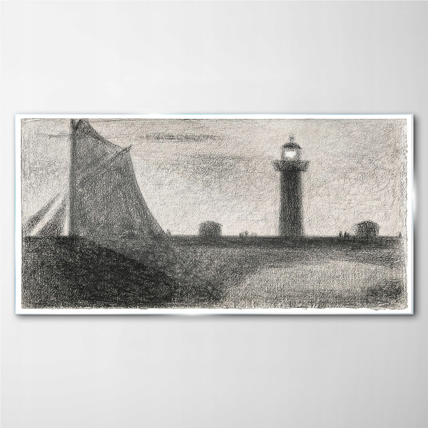 

Foto-obraz szklany Latarnia morska Seurat 140x70