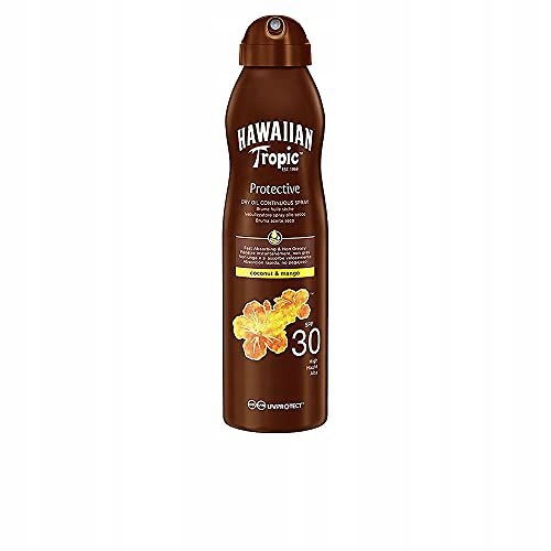 Hawaiian Tropic Dry Oil Continuous Spray Spf 30 Ochranný (suchý Olej Ve Spreji)