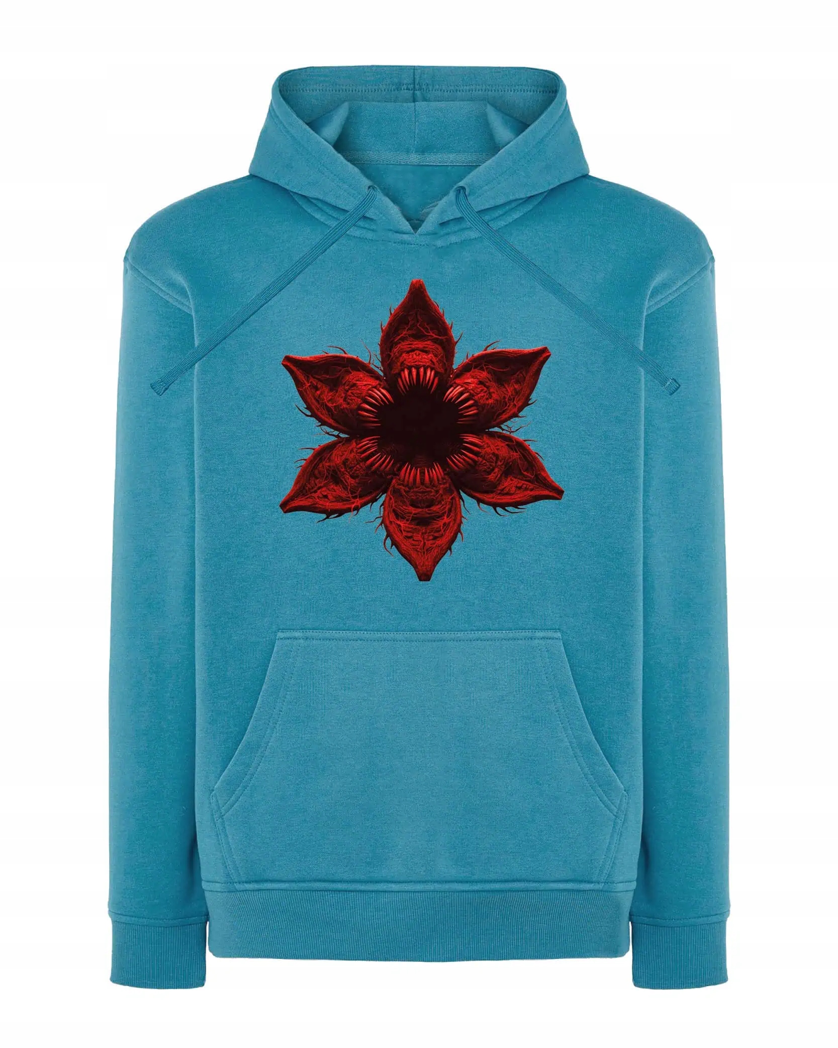 Mikina s kapucí Stranger Things Demogorgon Modrá XL