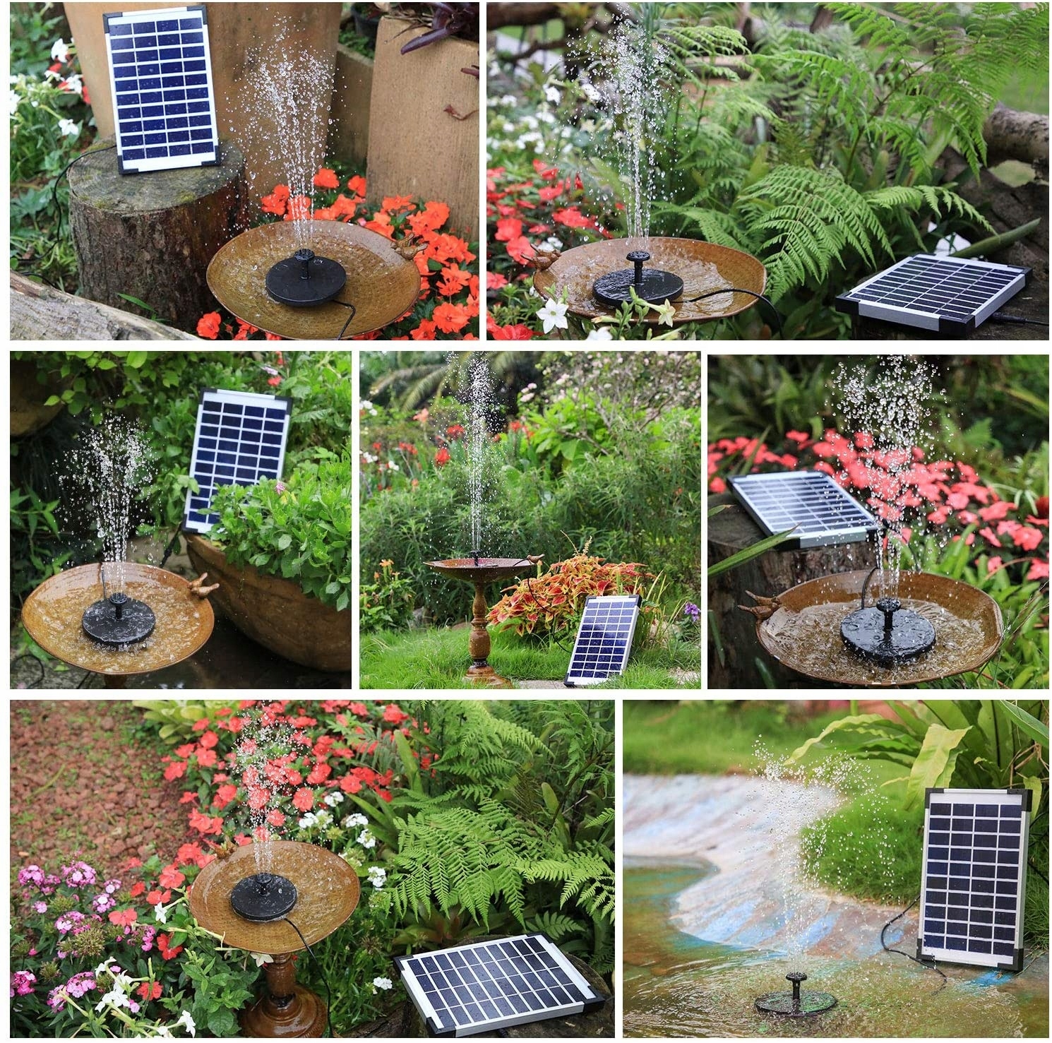 POMPKA SOLARNA DO OCZKA FONTANNA SOLAR FONTANNOWA 400L/H EAN (GTIN) 886545110615