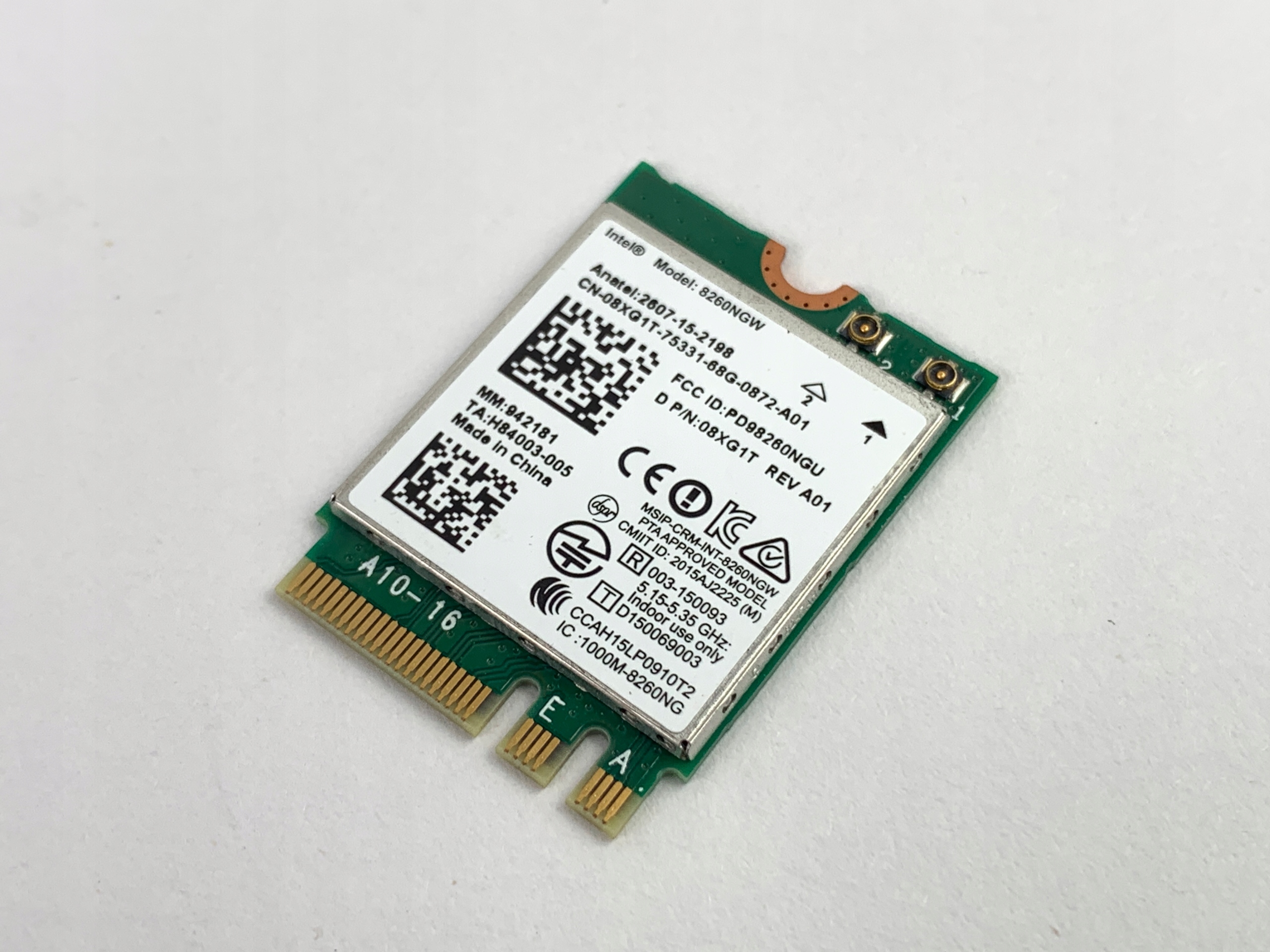 Karta WIFI Intel Dual Band 8260NGW 08XG1T A