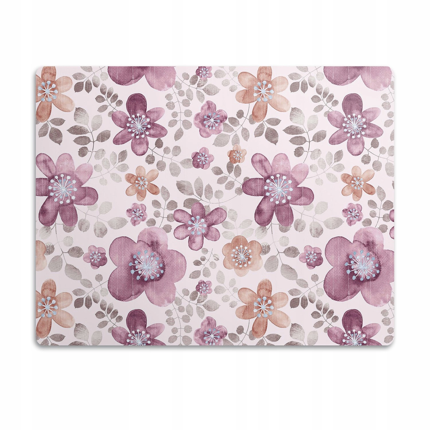 Levně Podložka pro psa pod misku Fialové květy 90x60