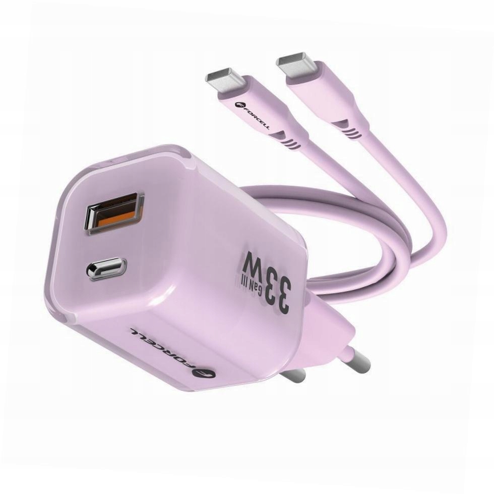 Szybka ładowarka Gan 33W 2 porty z kablem Usb-c do Realme C53