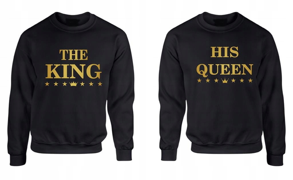 

Bluzy Dla Par Zakochanych Na Walentynki King Queen