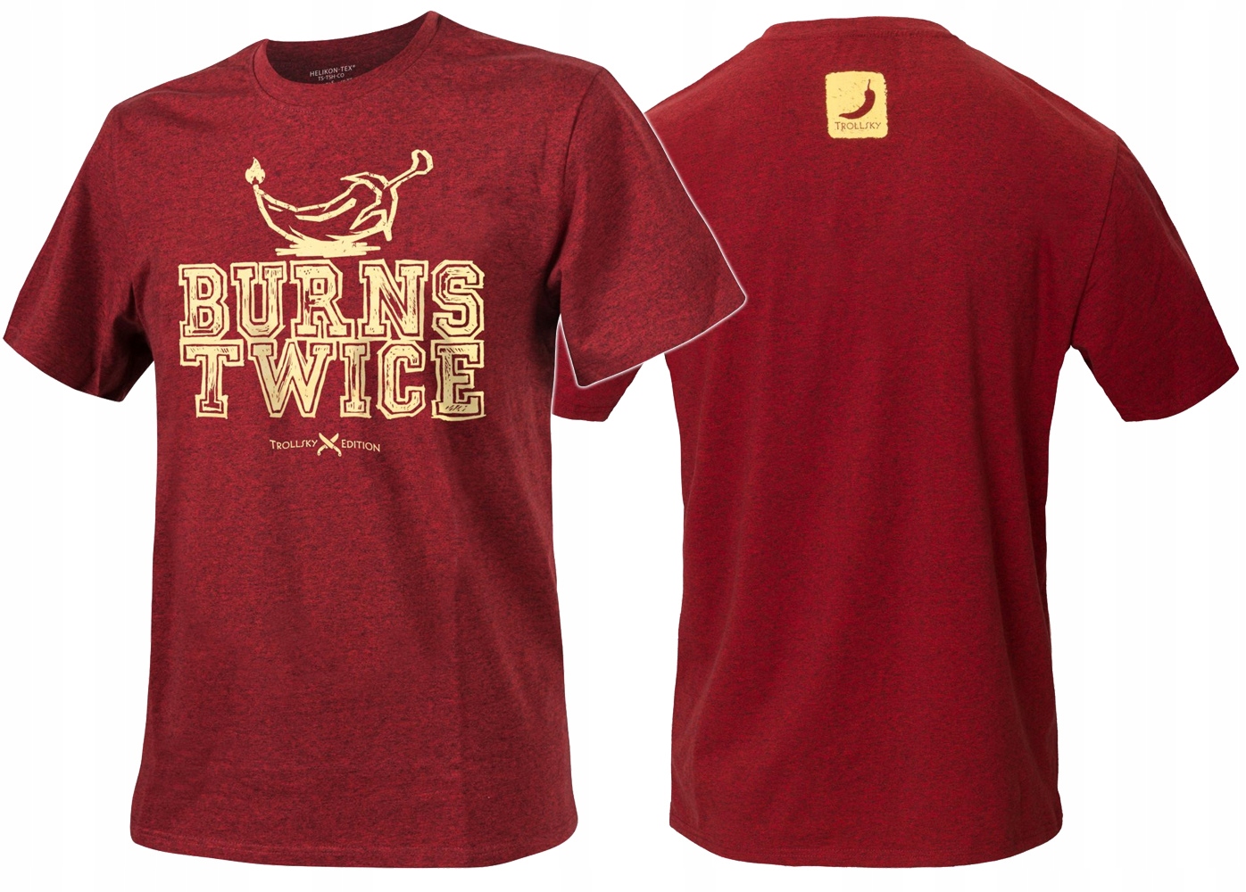 

Helikon Koszulka T-Shirt Trollsky Burns Twice Red