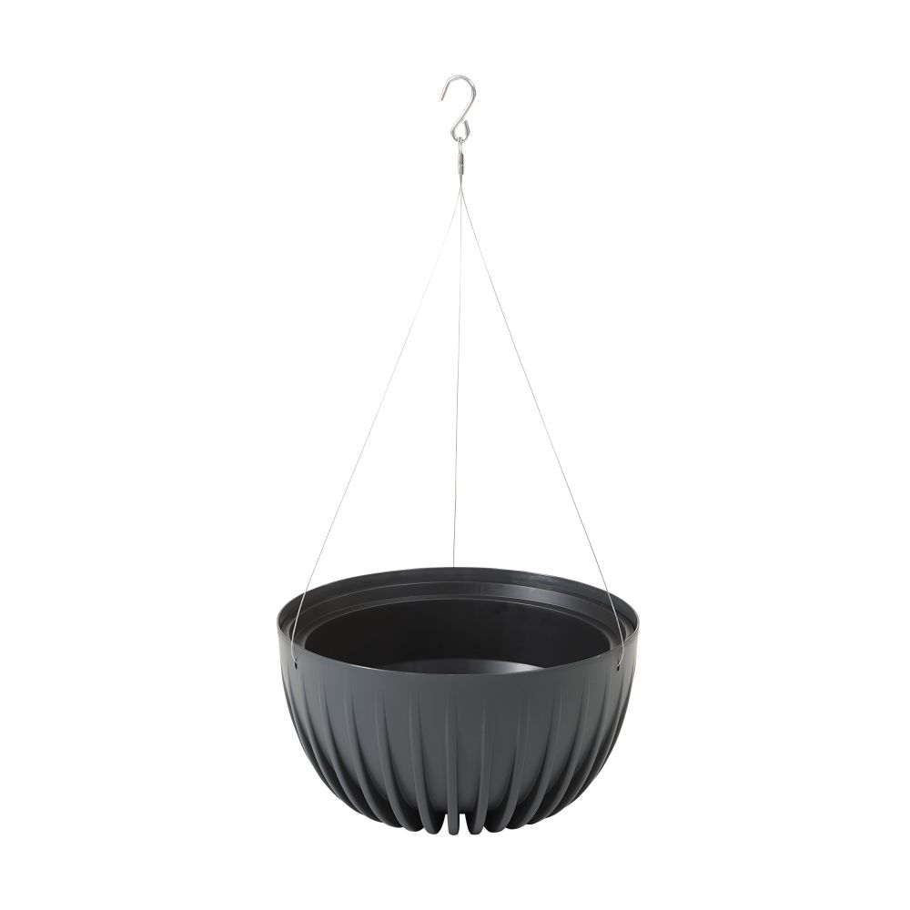 

Donica misa wisząca 24 cm Mira antracyt recykling