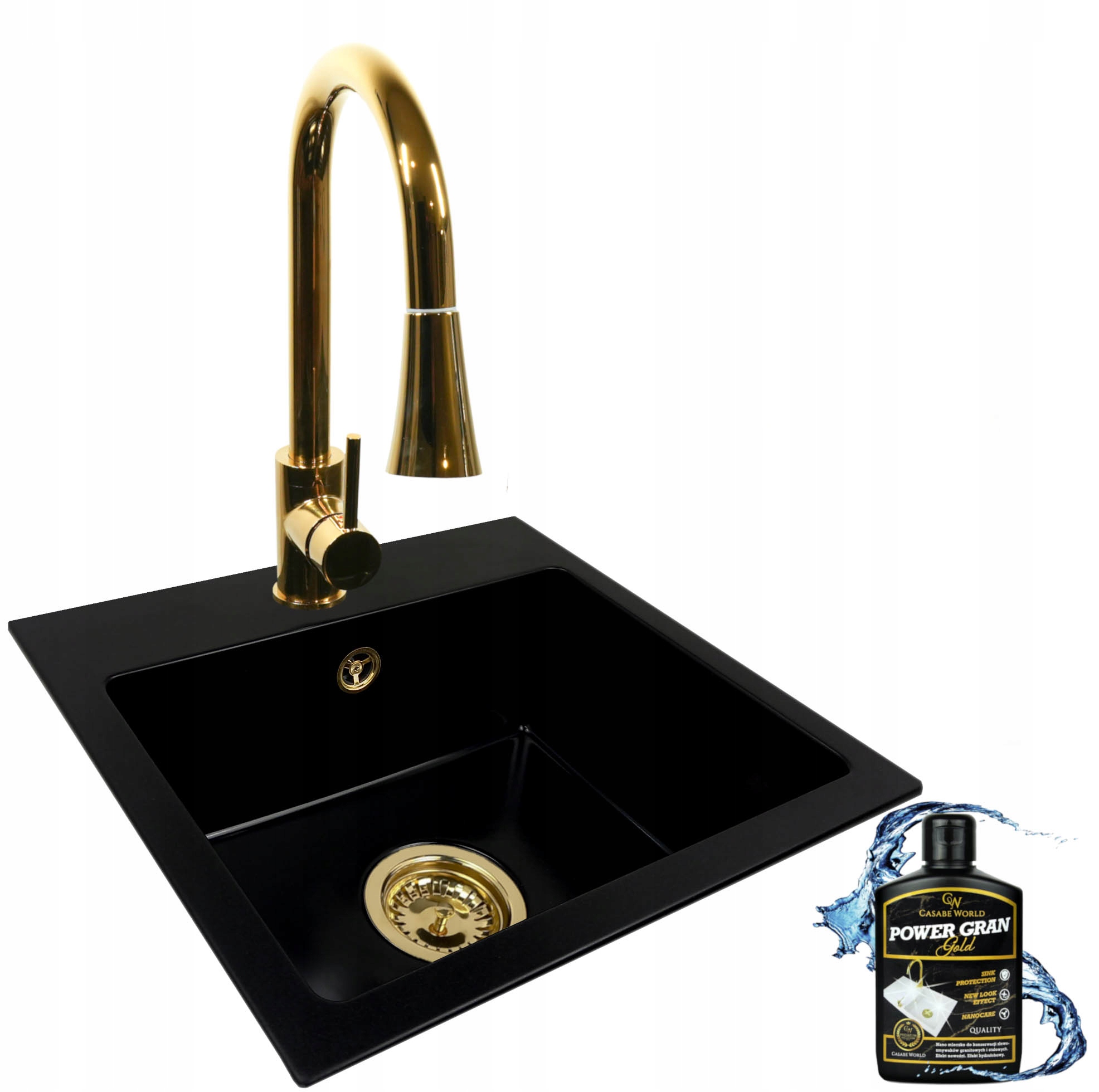 

Zlew zlewozmywak jednokomorowy Złoty Syfon bateria