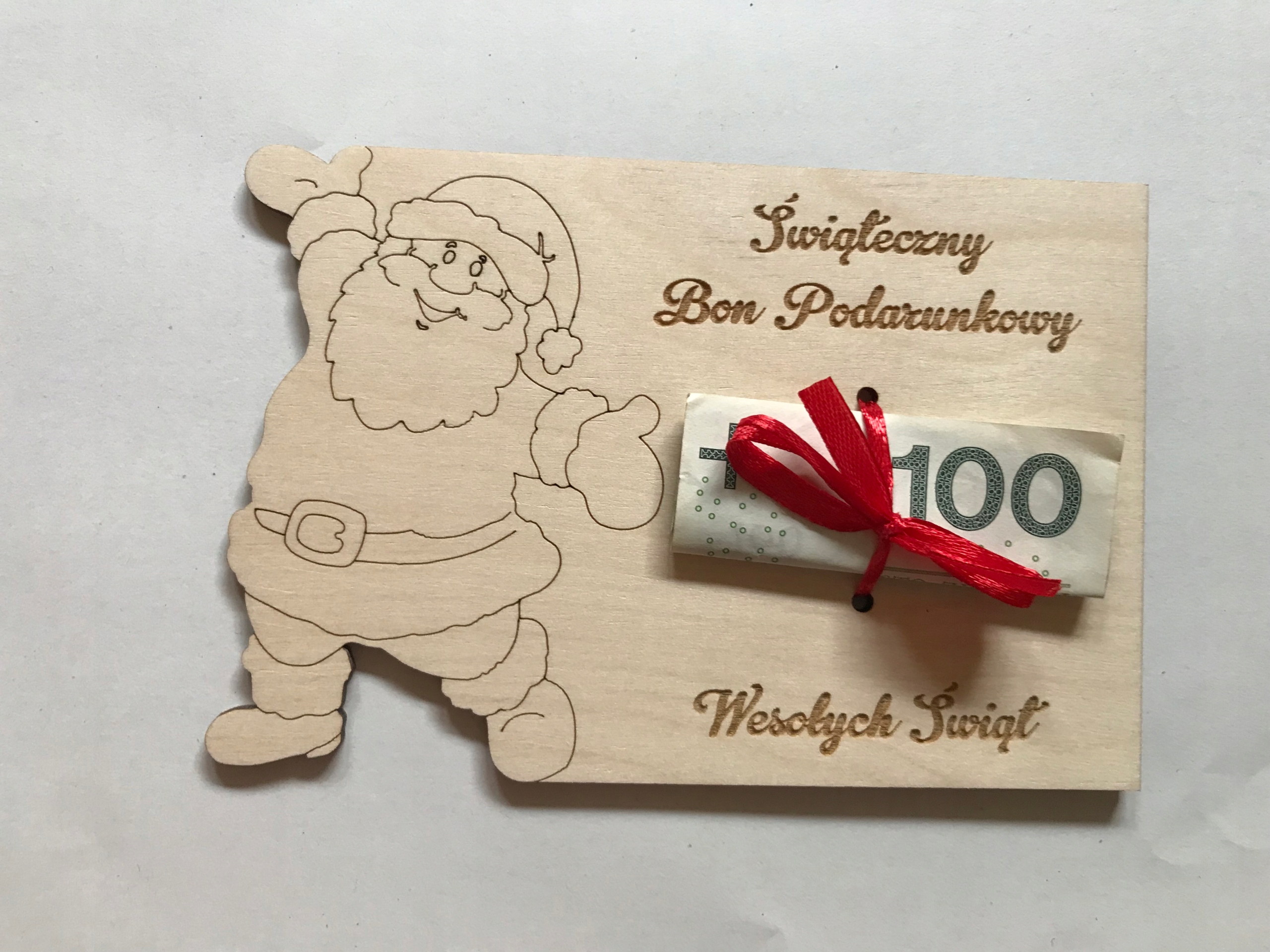 

świąteczny bon podarunkowy, na święta