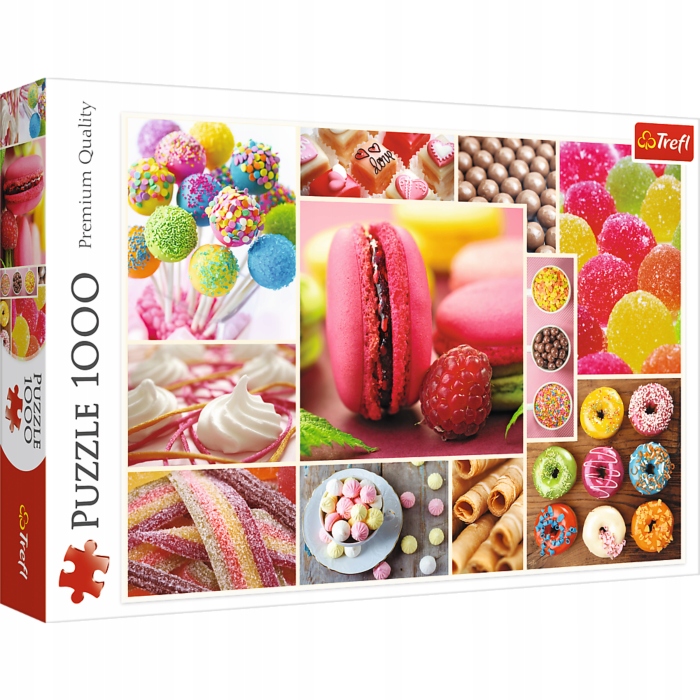 

Puzzle 1000 El Kolaż cukierków, Trefl 10469