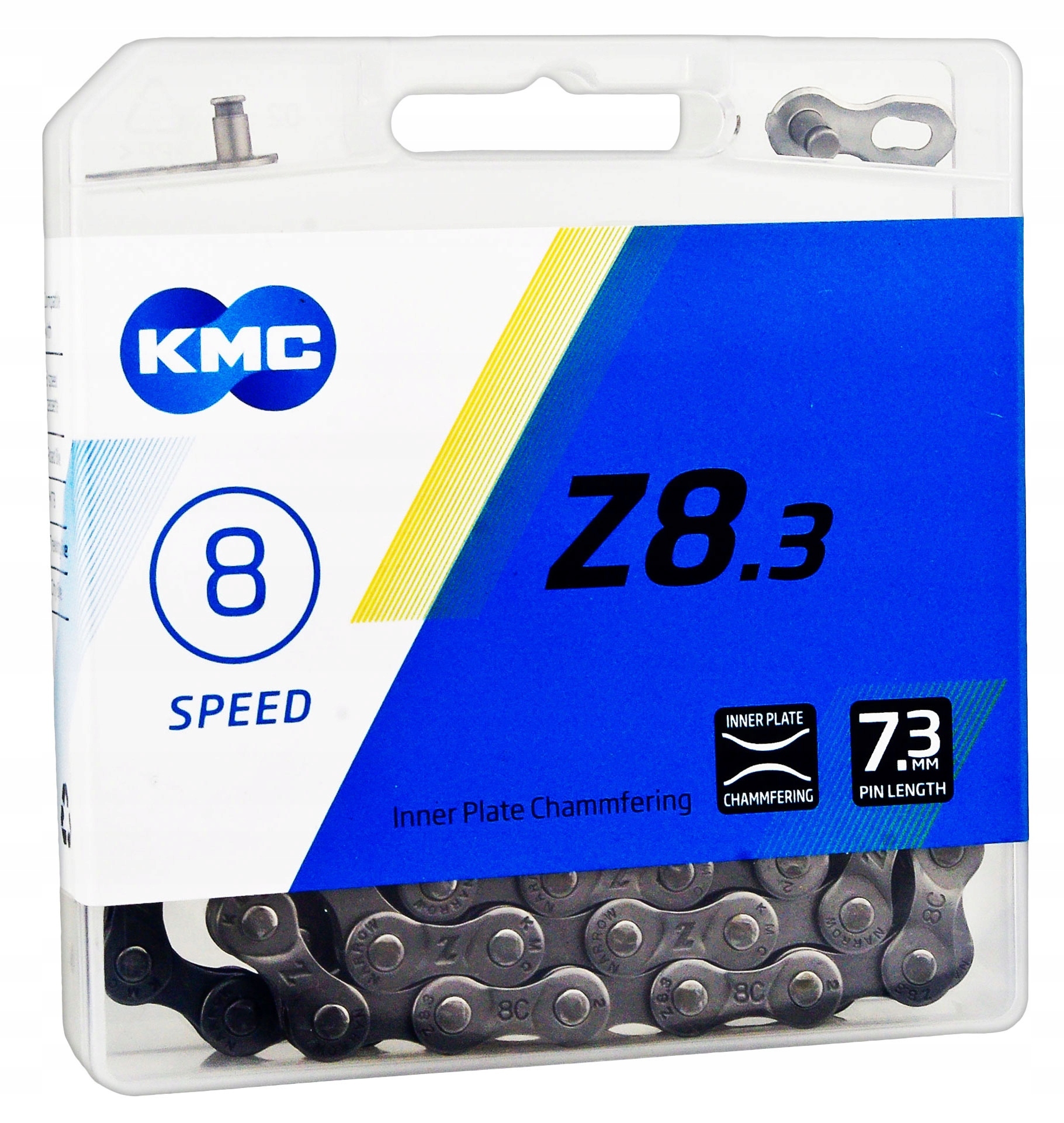 

Łańcuch Kmc Z8.3 116 ogniw spinka 8s