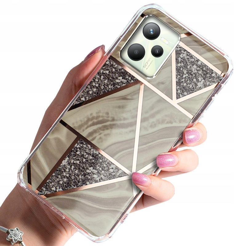 

Etui Case Wzór Szkło 9H do Realme C35