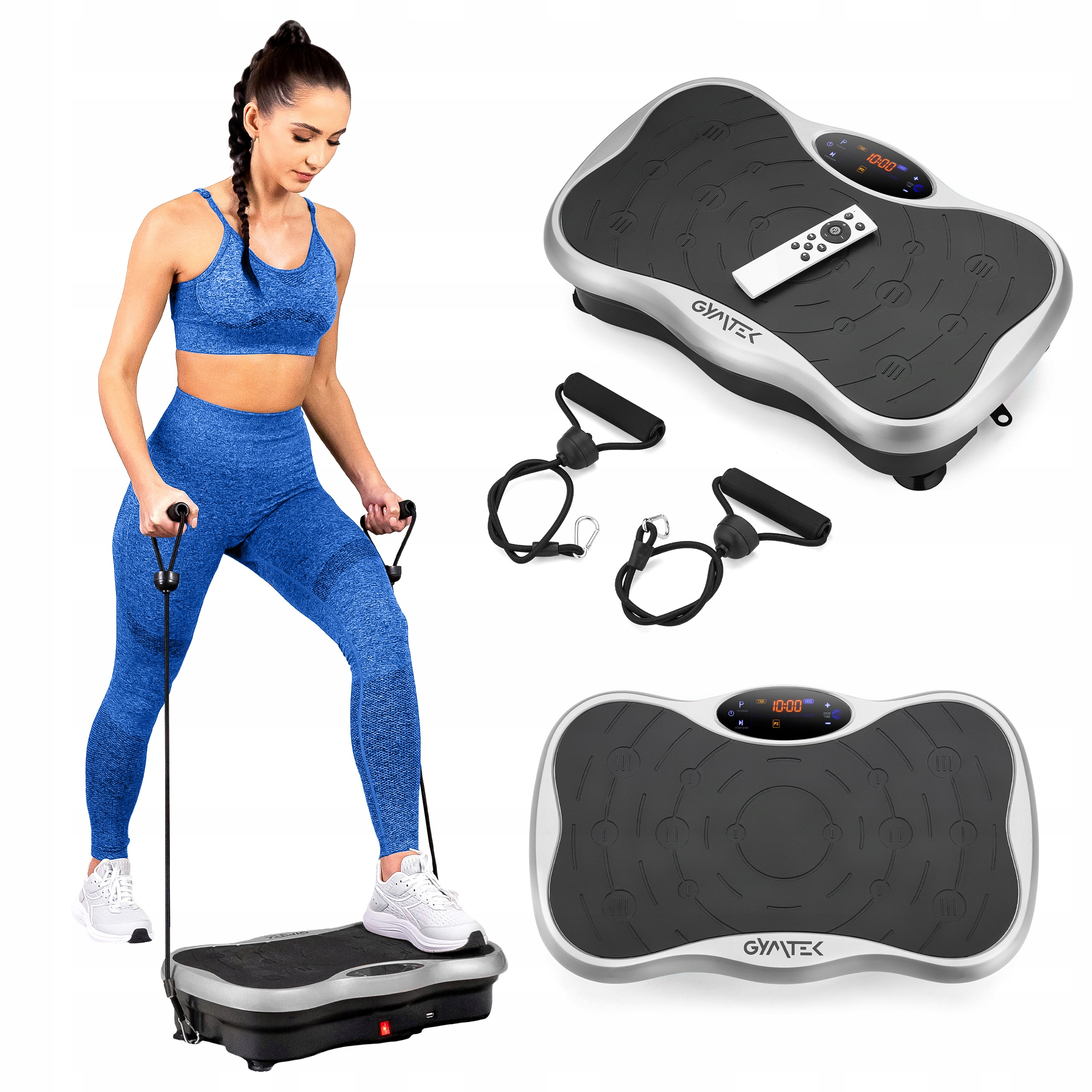 Platforma Wibracyjna Wibrująca Treningowa Masażer Z Pilotem XP500 Gymtek