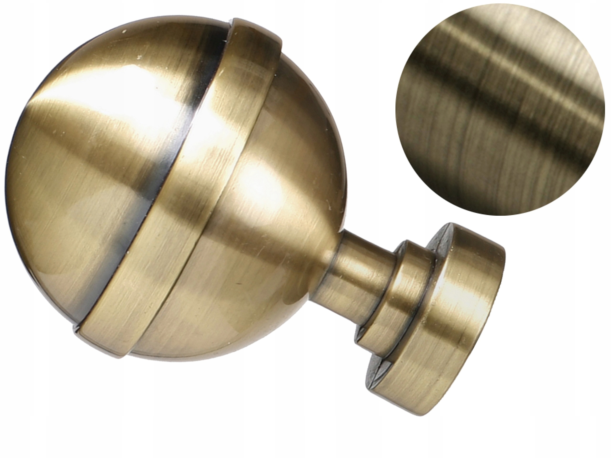 

25 mm Kula Lux zakończenie do karnisza Złoty
