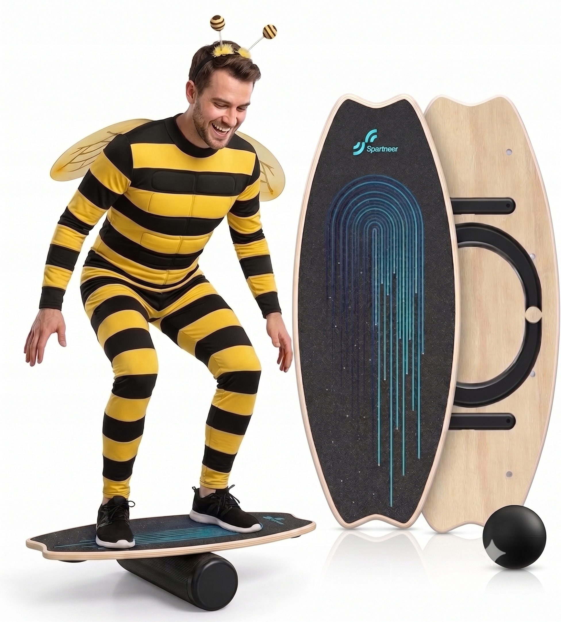 Balanční deska Sportneer Trickboard Indoor Skateboard pro cvičení