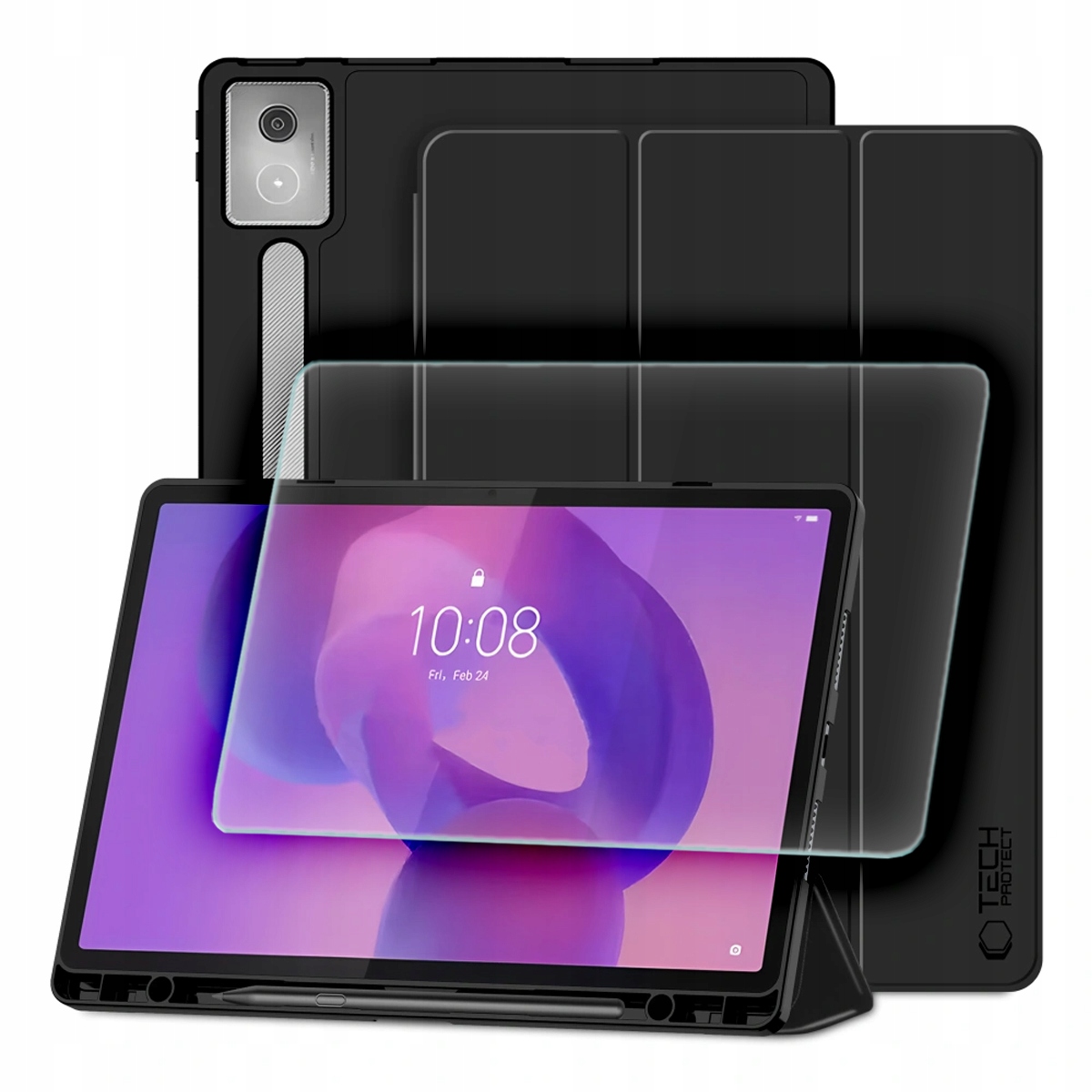 Skládací Pouzdro Na Dotykové Pero Pro Lenovo Idea Tab Pro Pro Mt 12.7 TB-373 Sklo