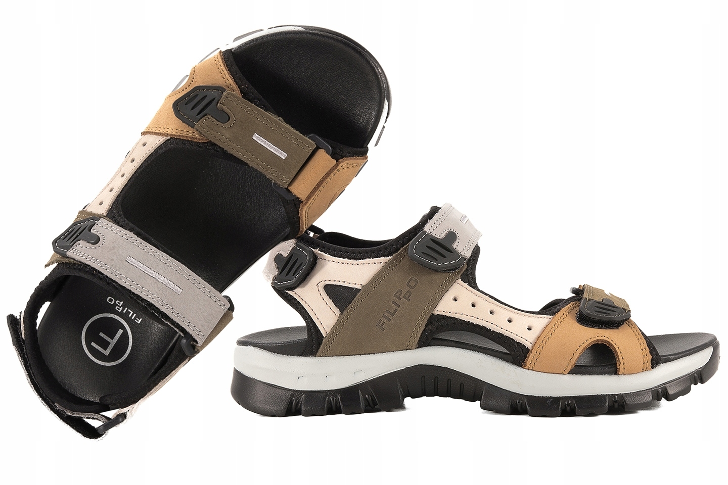 Filippo DS7033 Dámské Pro Mládež Sportovní Sandály Pu Kůže 37 Béžová