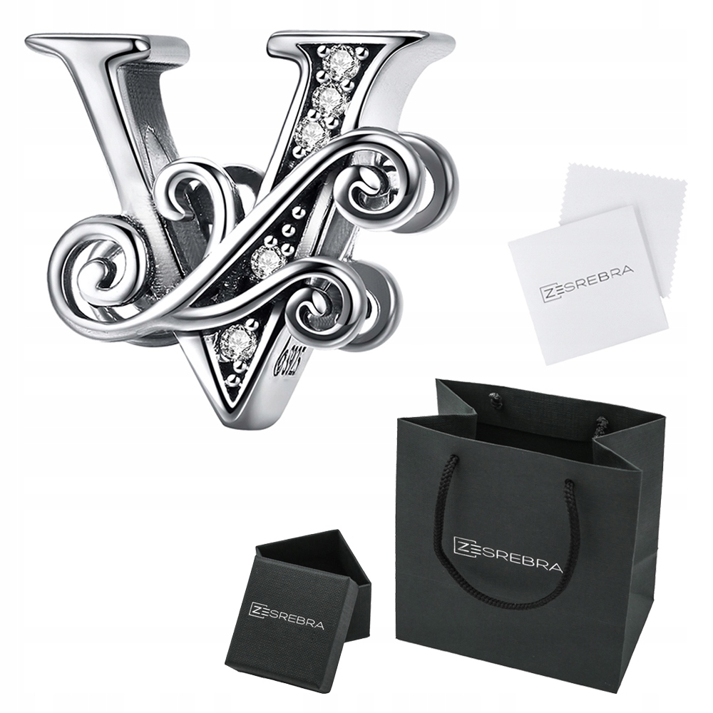 

Charms Litera V do Pandora srebro 925 S925