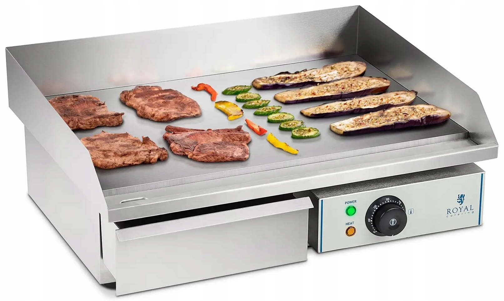 Grilovací deska 55 cm hladká 3000 W Royal Catering RCEG-55 10010250