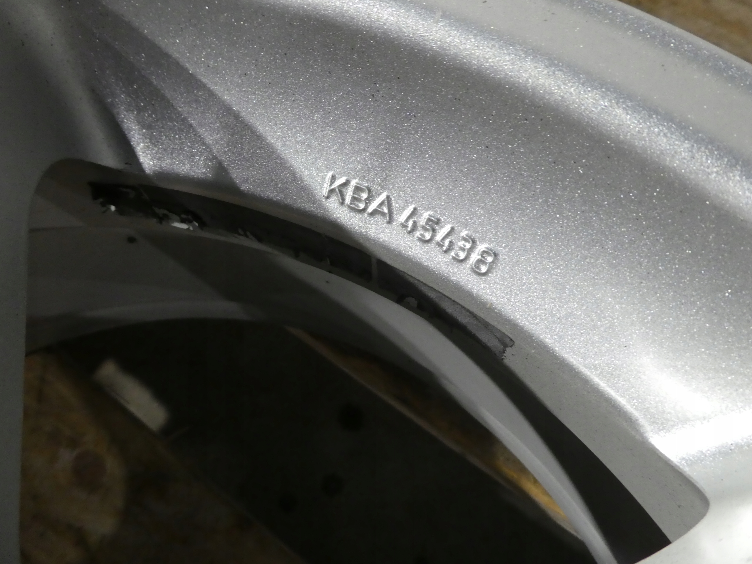 4X discs aluminium disc VW KBA 45438 5X112