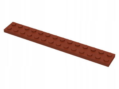 

Lego 91988 Płytka 2x14 Reddish Brown 6004996 1sztN