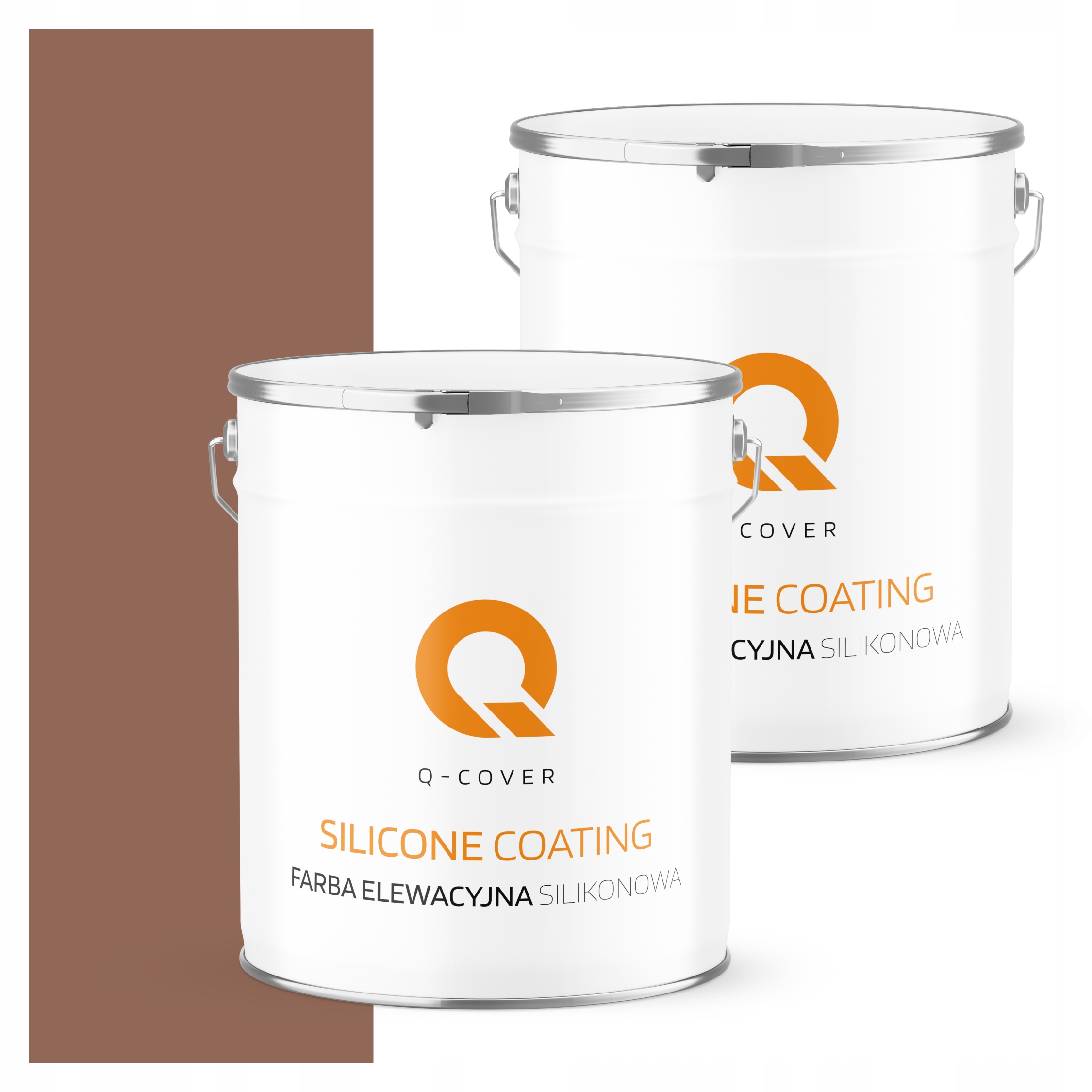 Fasádna farba 5L silikónová Uv farba hnedá