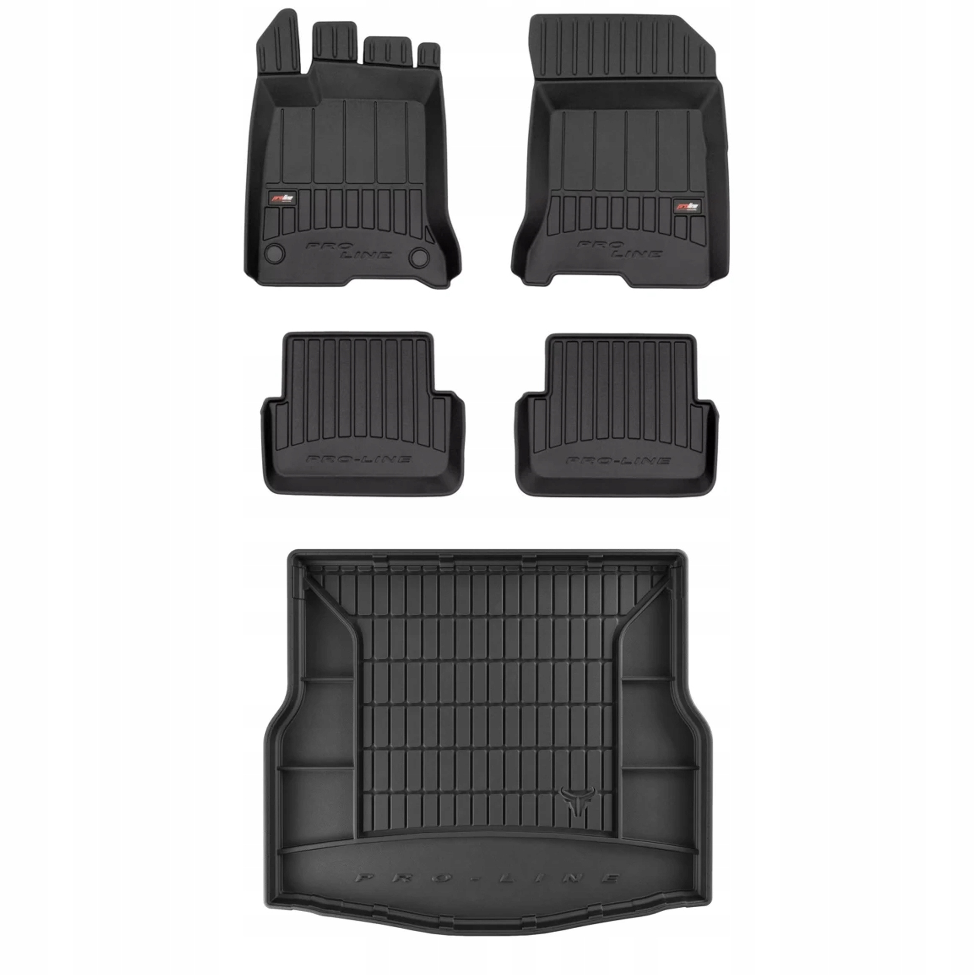 Gumová sada 3D koberčekov a rohoží Renault Laguna III 2007-2015 Liftback, bez