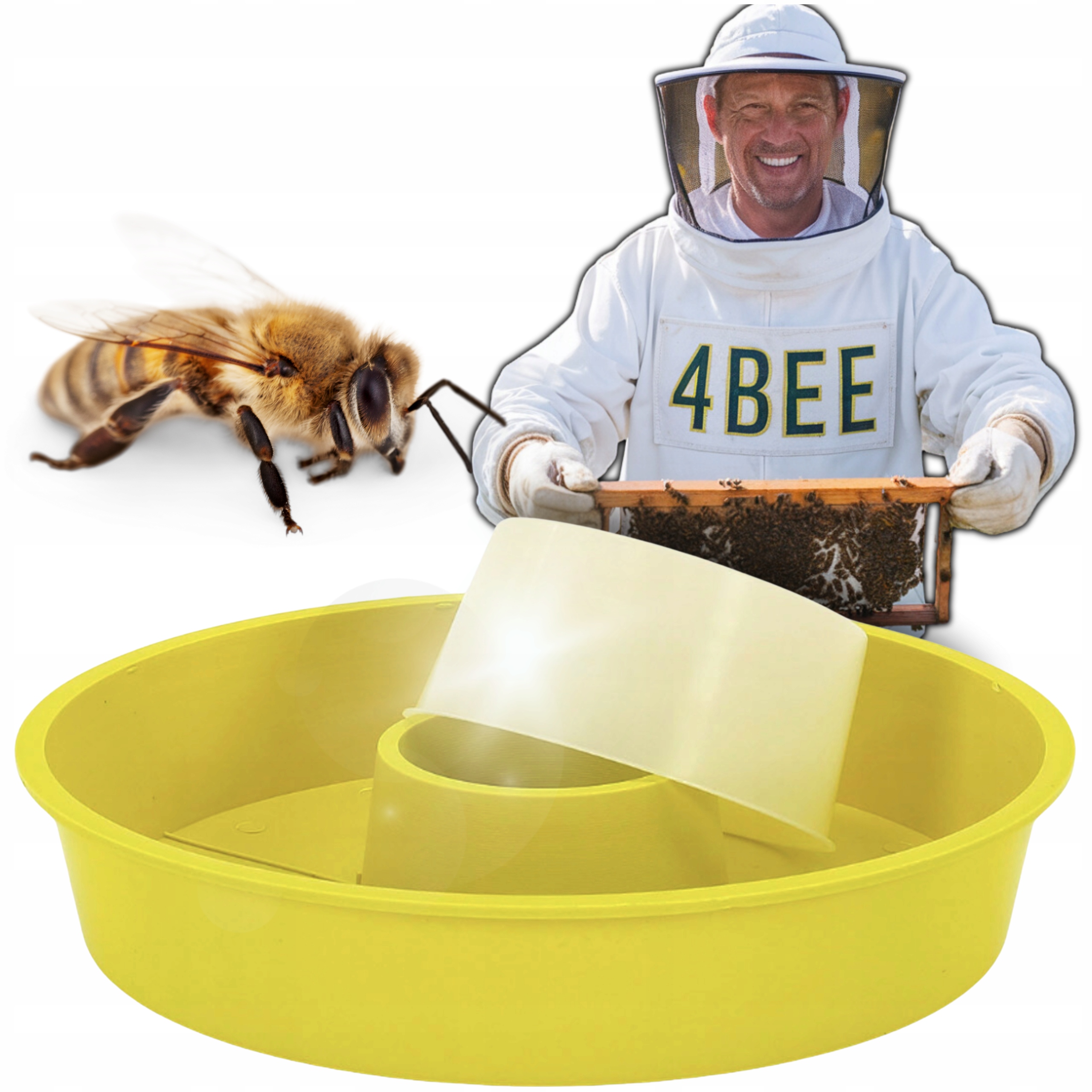 PODKARMIACZKA POWAŁKOWA OKRĄGŁA 4L do ula pasieki dla pszczół