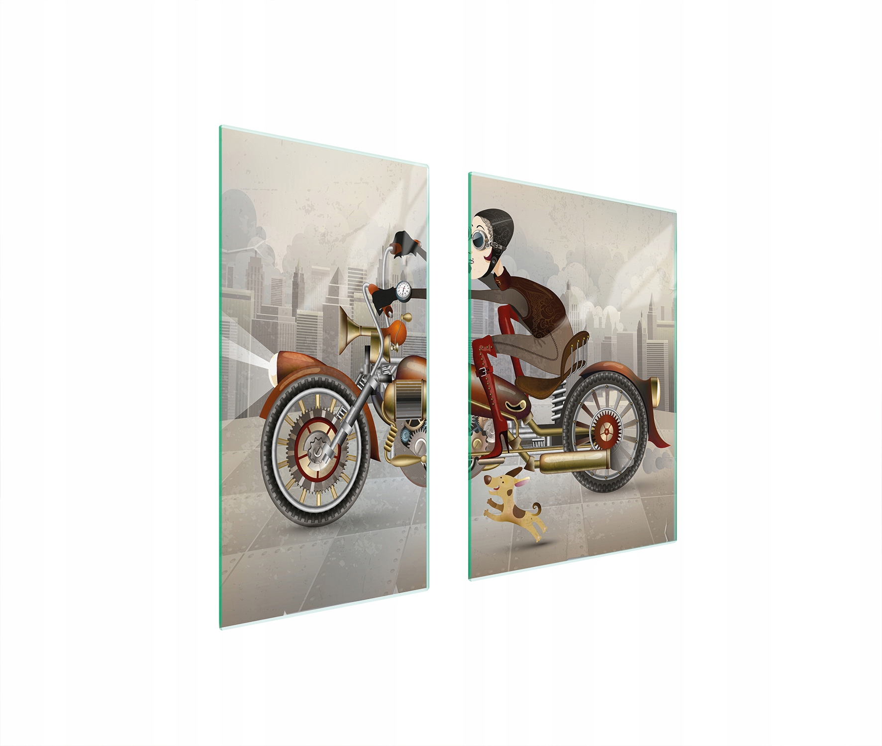 Skleněná Ochranná Deska 75x52 Motocykl Tvrzené Sklo