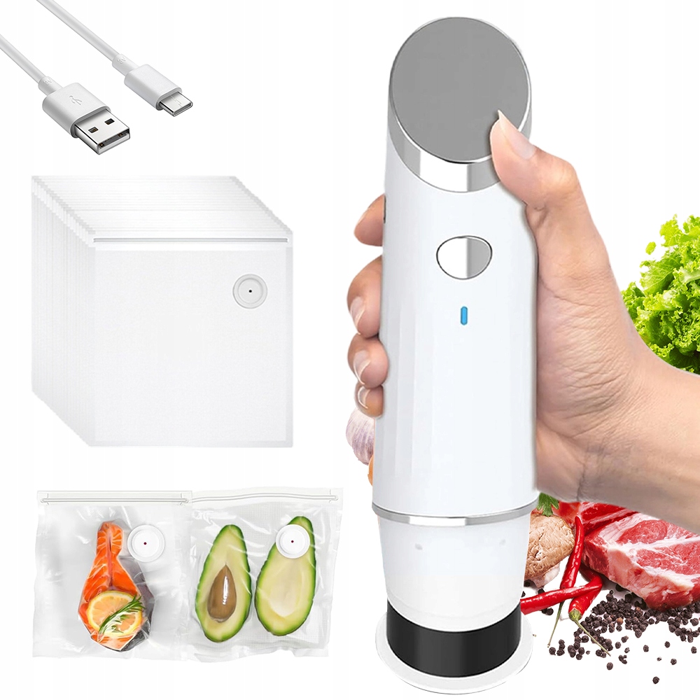 Levně Pumpička S Vakuovými Sáčky Pro Skladování Jídla