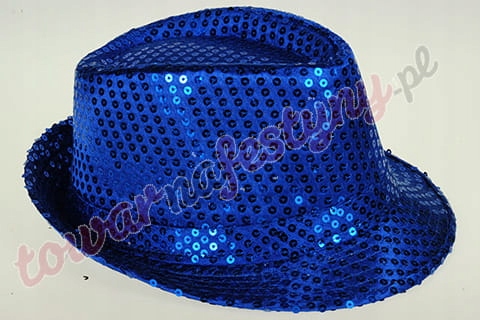 

Kapelusz W Cekiny Niebieski