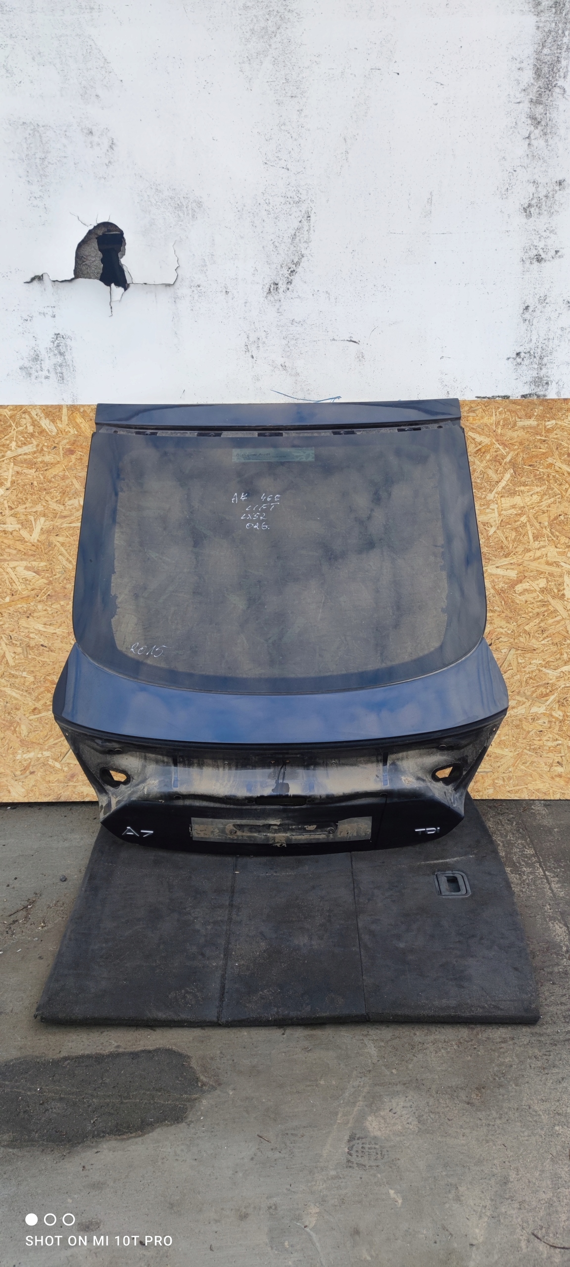 boot door rear AUDI A7 4G8 S LINE LX5R 2011-2017 original !!!