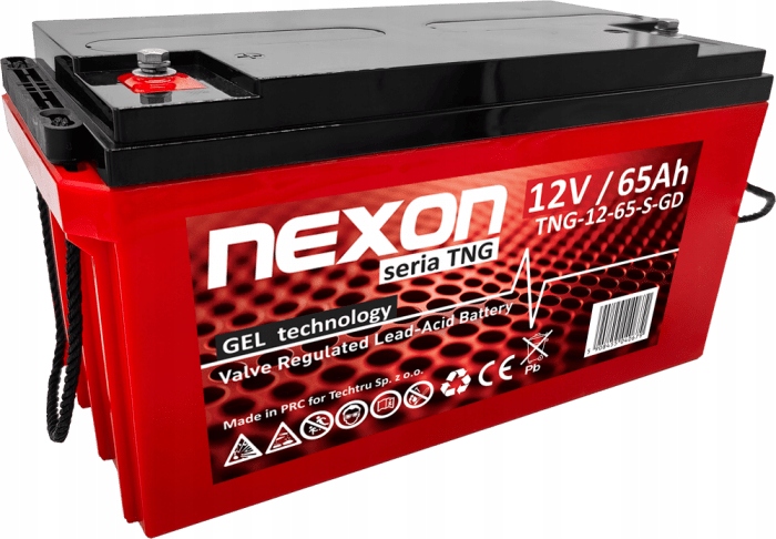 Akumulator Żelowy Nexon Tng 65-12 Vrla Gel 12V 65Ah Ups Wózek Pojazd