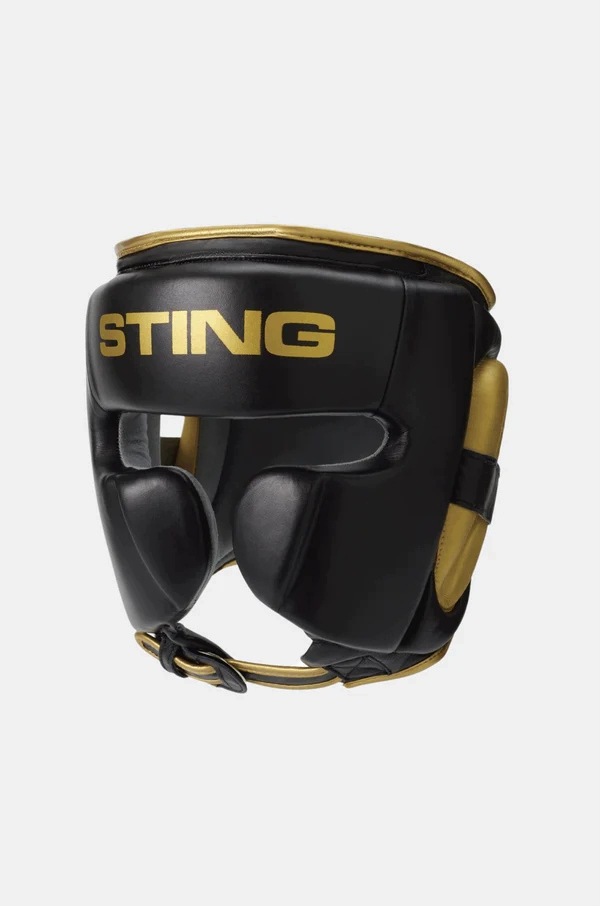 Boxerská helma Sting Sports Viper X Gel Full Face černá/zlatá XL