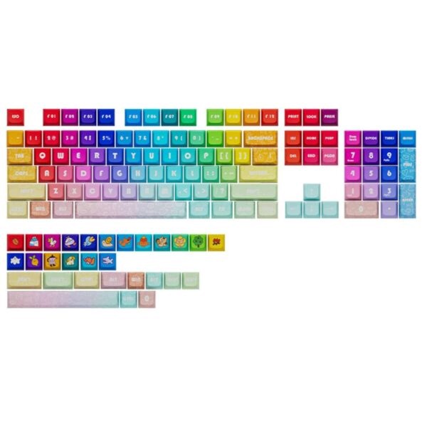 Klávesy pro mechanickou klávesnici Pbt Cherry Rainbow