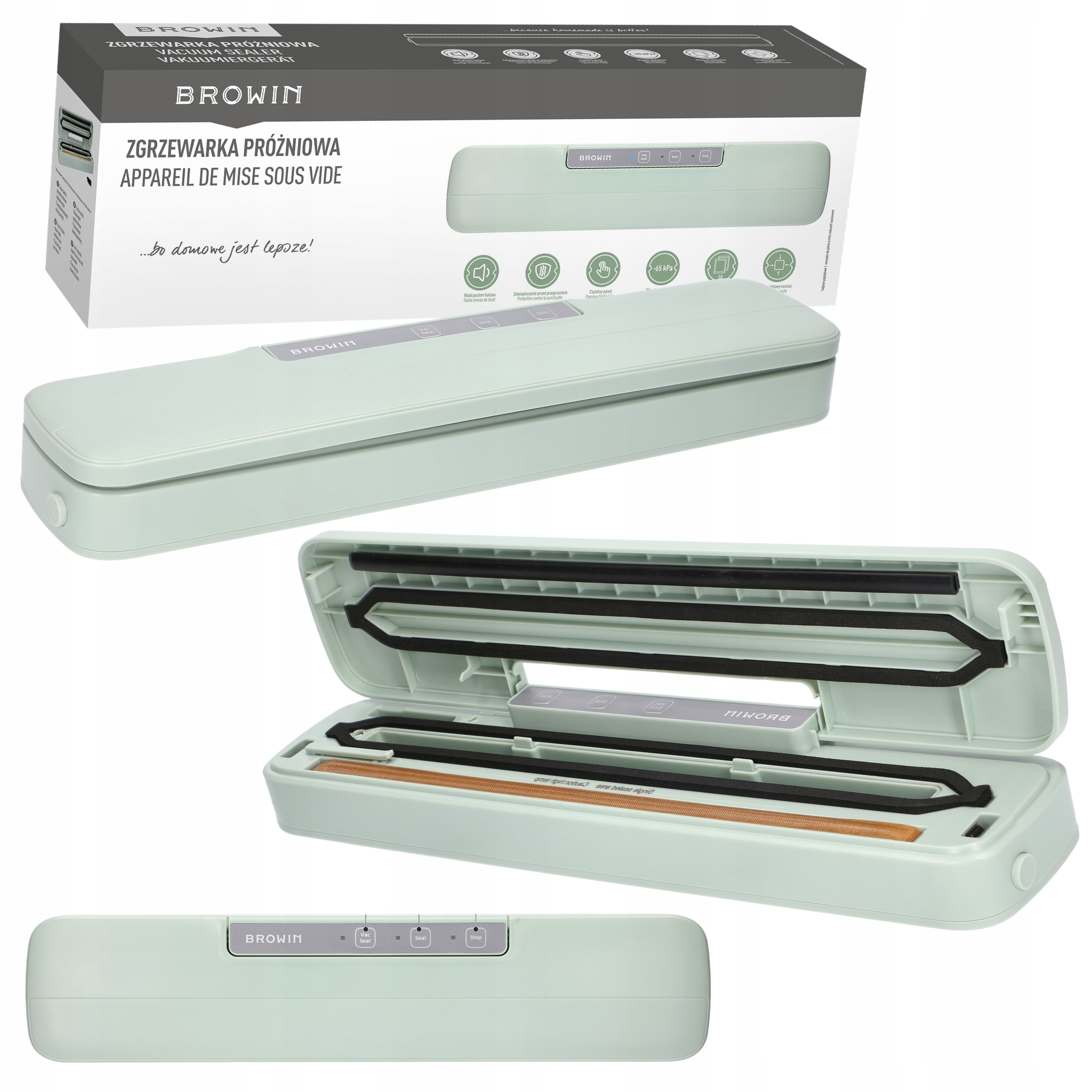 Zgrzewarka próżniowa do żywności uniwersalna 80W