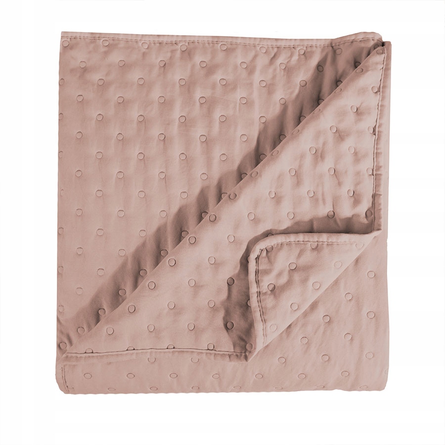 Přehoz na postel růžový pudrově růžový dekorativní 170x210 prošívaná Měkký