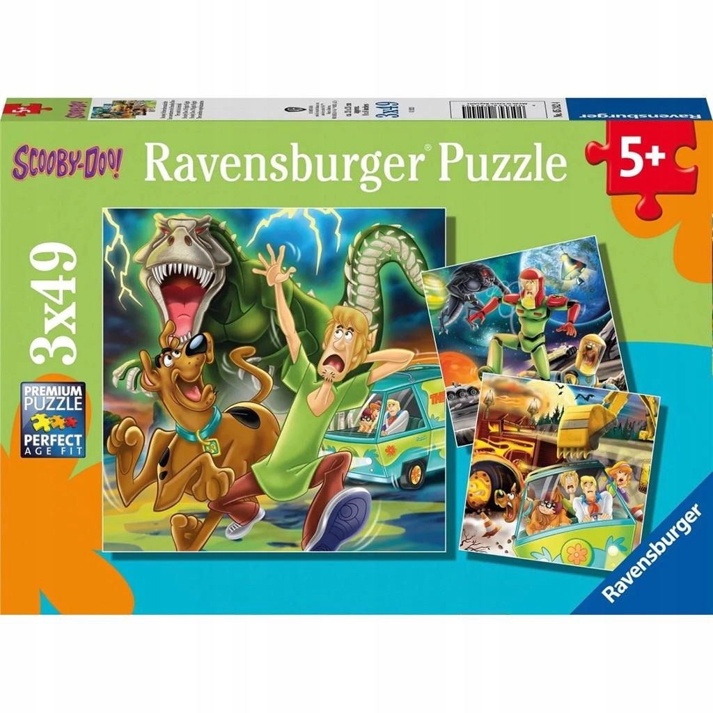 Detské puzzle 3x49 Scooby Doo