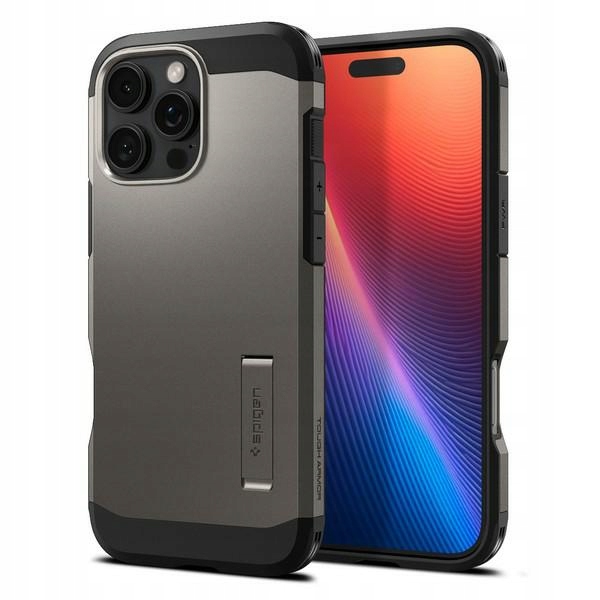 Pouzdro Spigen Tough Armor Mag MagSafe pro iPhone 16 Pro 6,3" v černé barvě