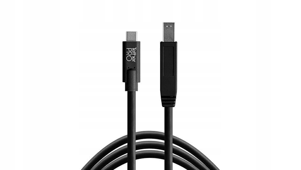 Tether Tools Pro USB-C 3.0 Male B 4,6m Kod producenta CUC3415-BLK