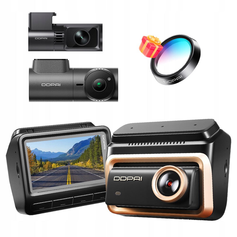 Kamera Ddpai Videorekordér Z90 Master 4K Hdr Přední +3K MINI3X +4K Zadní