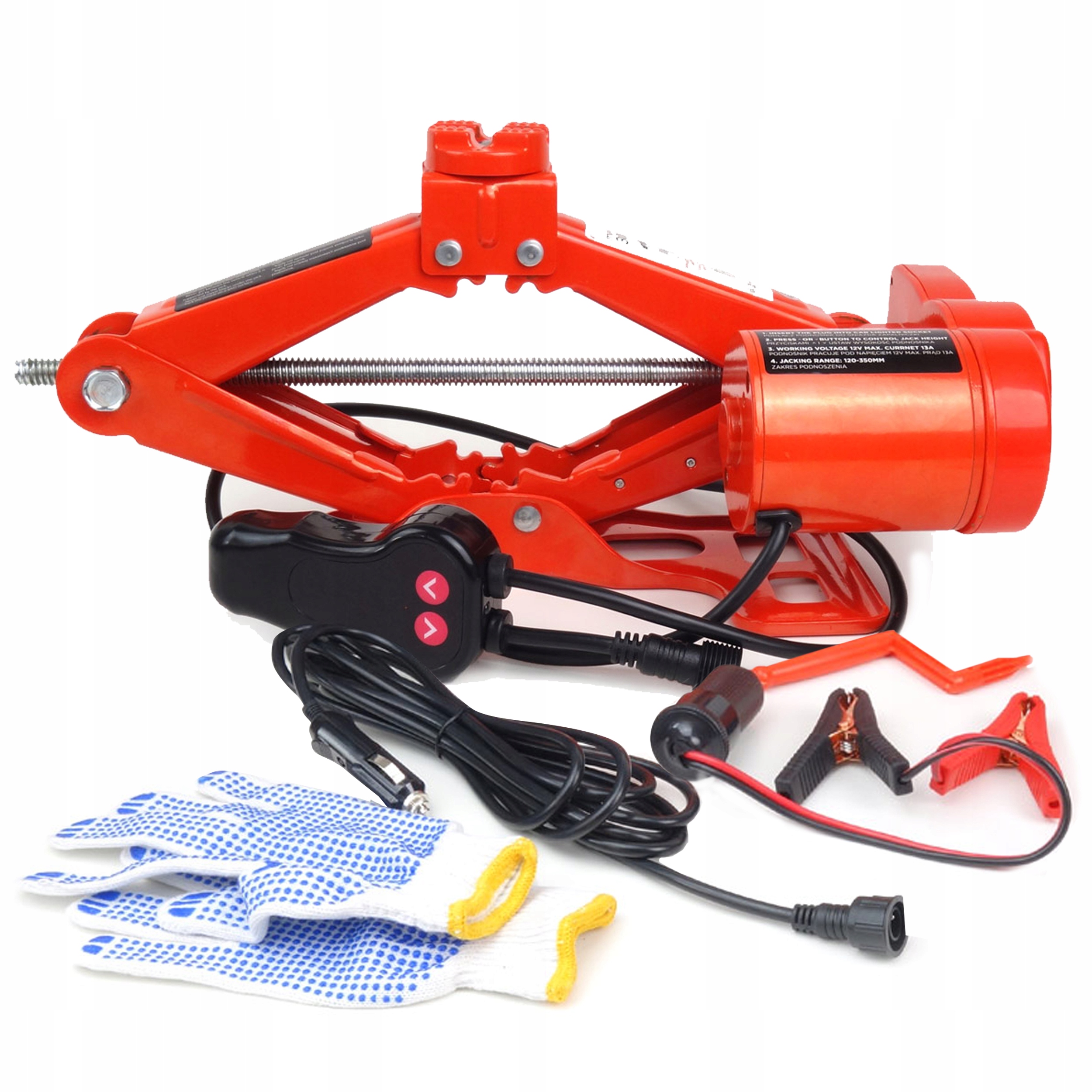 Elektrický zdvihák do auta s lichobežníkovým pohonom 3T 3000 kg 12 V, kufor