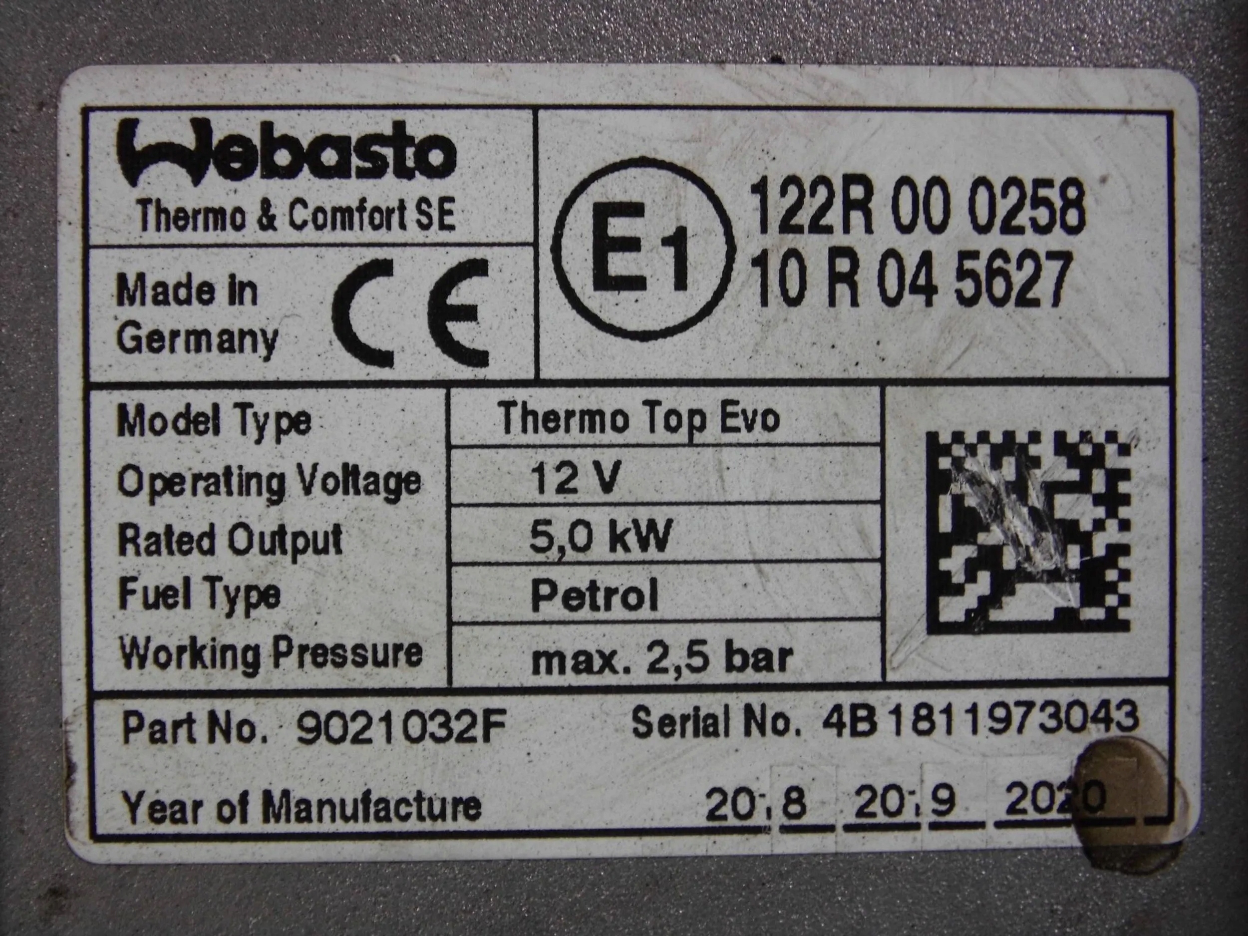TOYOTA RAV4 V 2018+ ESSENCE WEBASTO WEBASTO THERMO TOP EVO