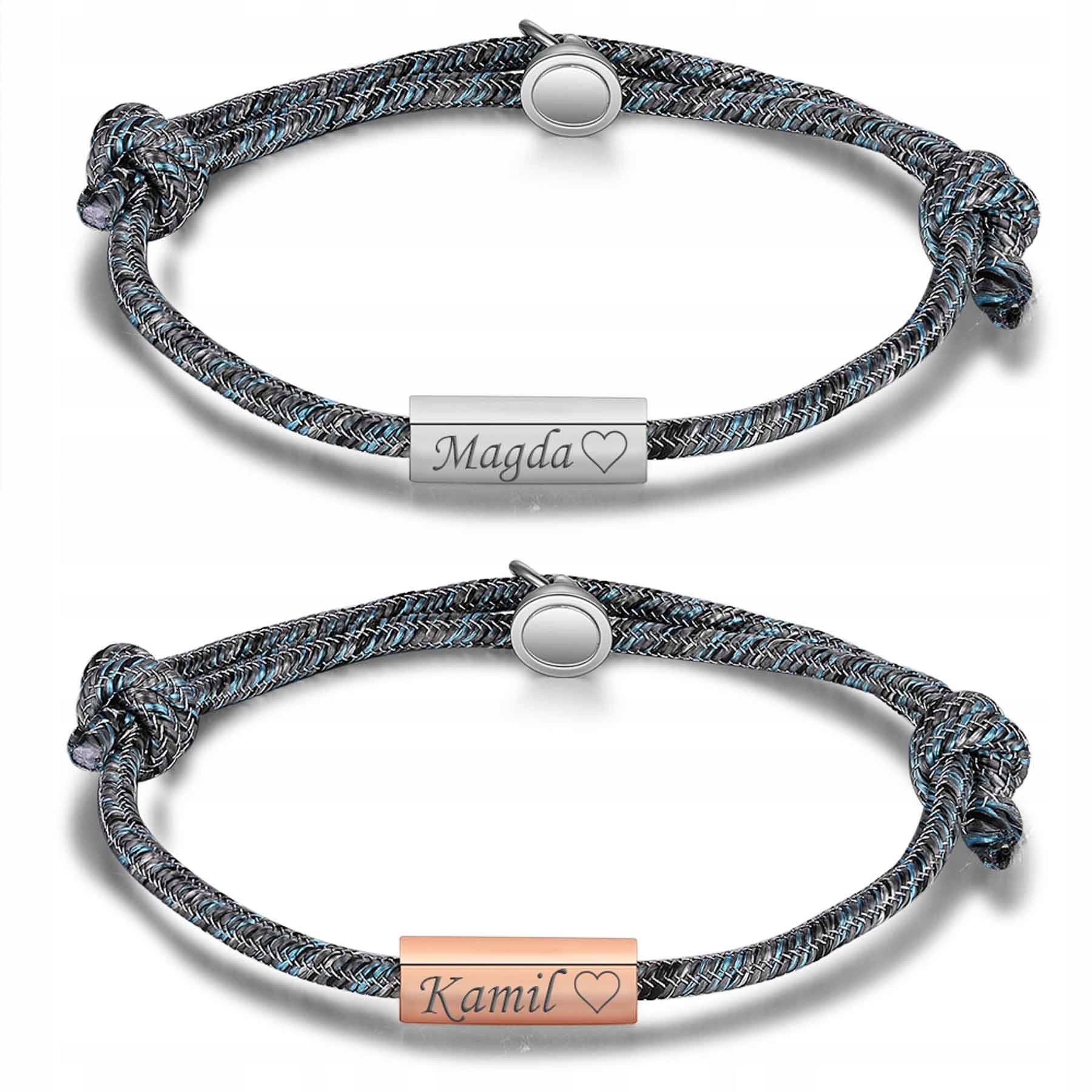 

Bransoletki dla Par Magnetyczne z Grawerem M2