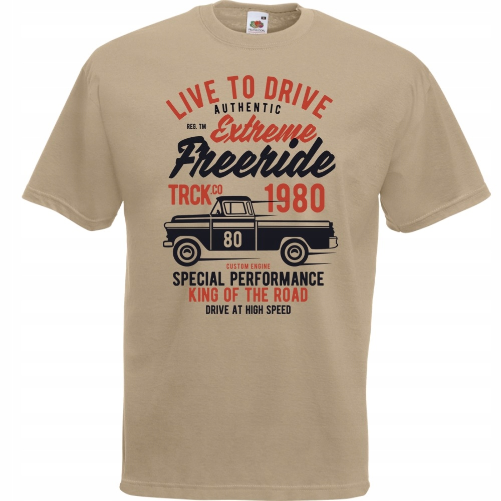 

Koszulka samochód auto oldschool M khaki