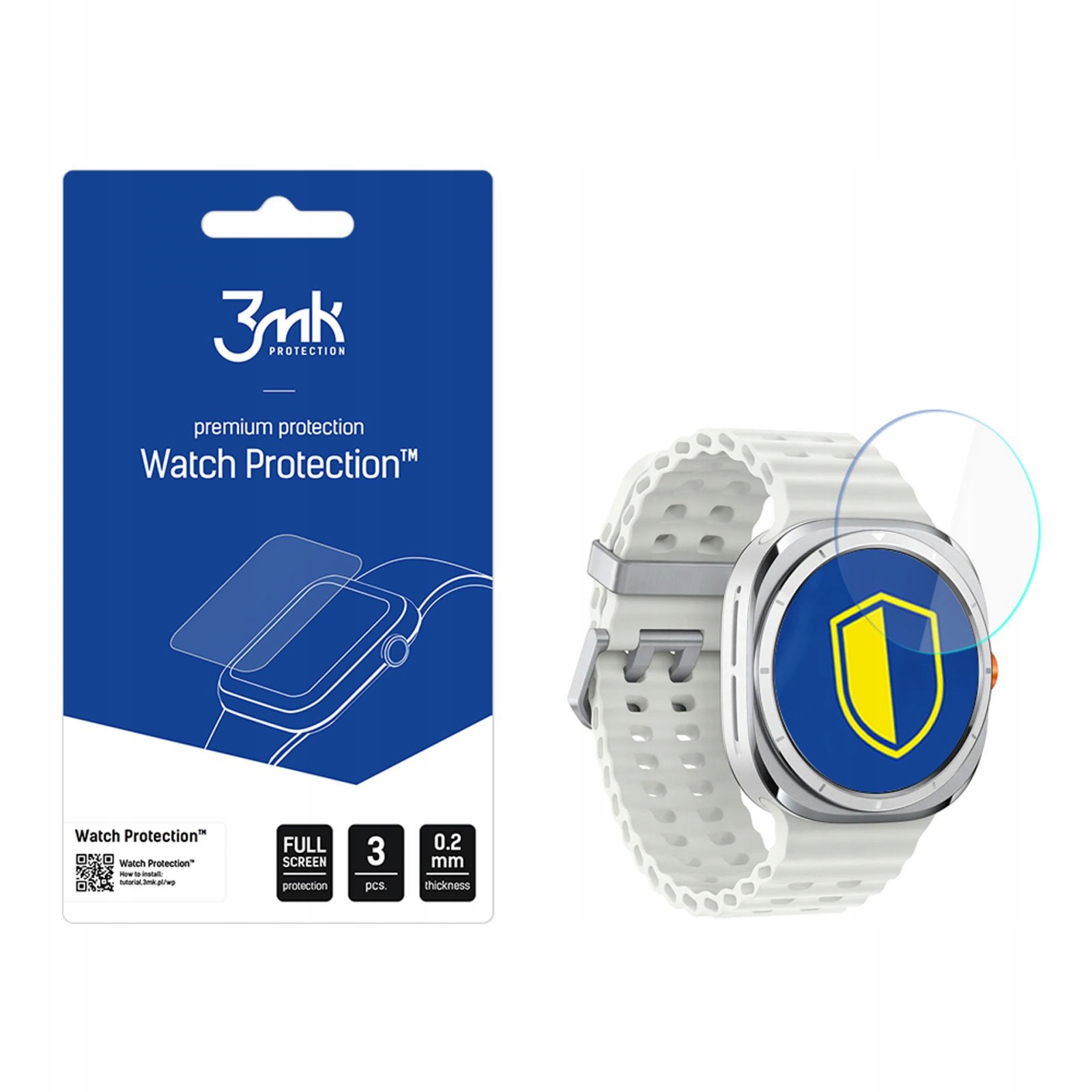 Szkło Hybrydowe Do Samsung Galaxy Watch 7 Ultra 3MK Watch Protection Flex