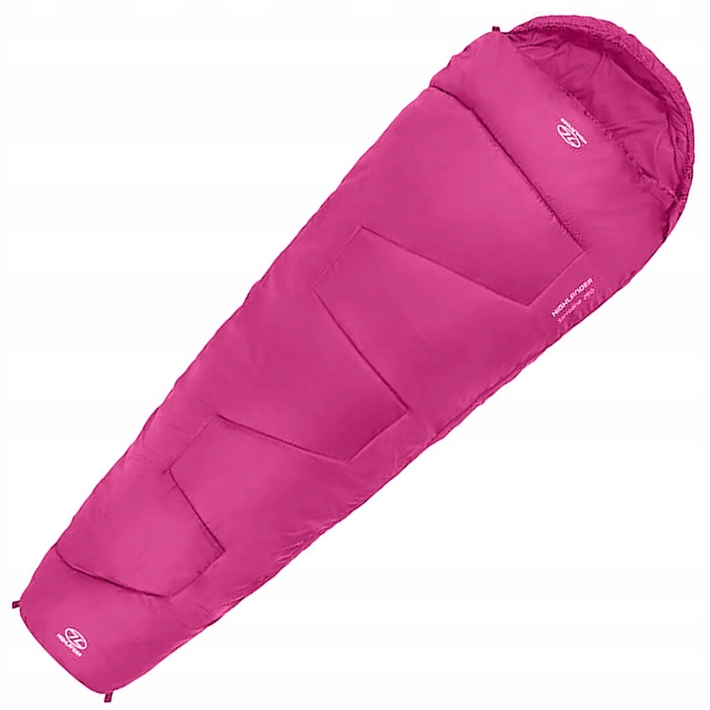 Śpiwór mumia turystyczny Highlander Outdoor Sleepline Mummy 250 Pink