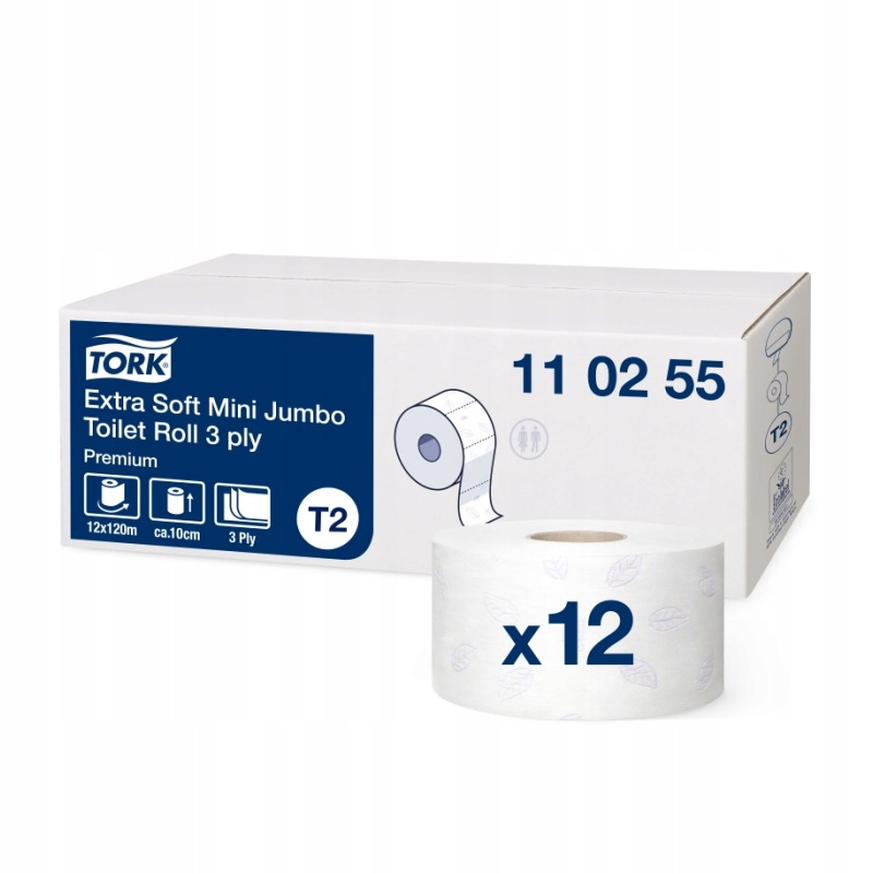 

Tork 110255 Papier toaletowy mini jumbo, 120m T2