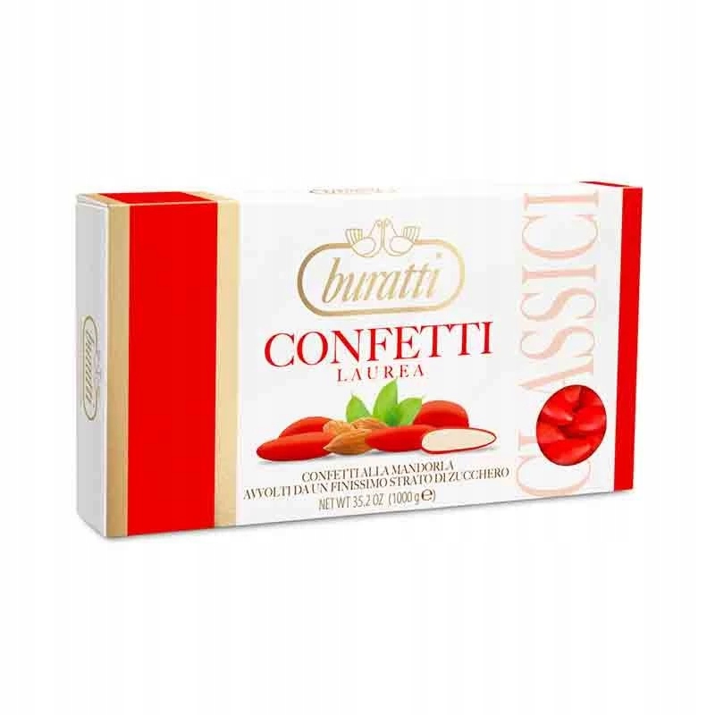Buratti Almond Confetti Capri Červená Barva 1 kg, 10.2026
