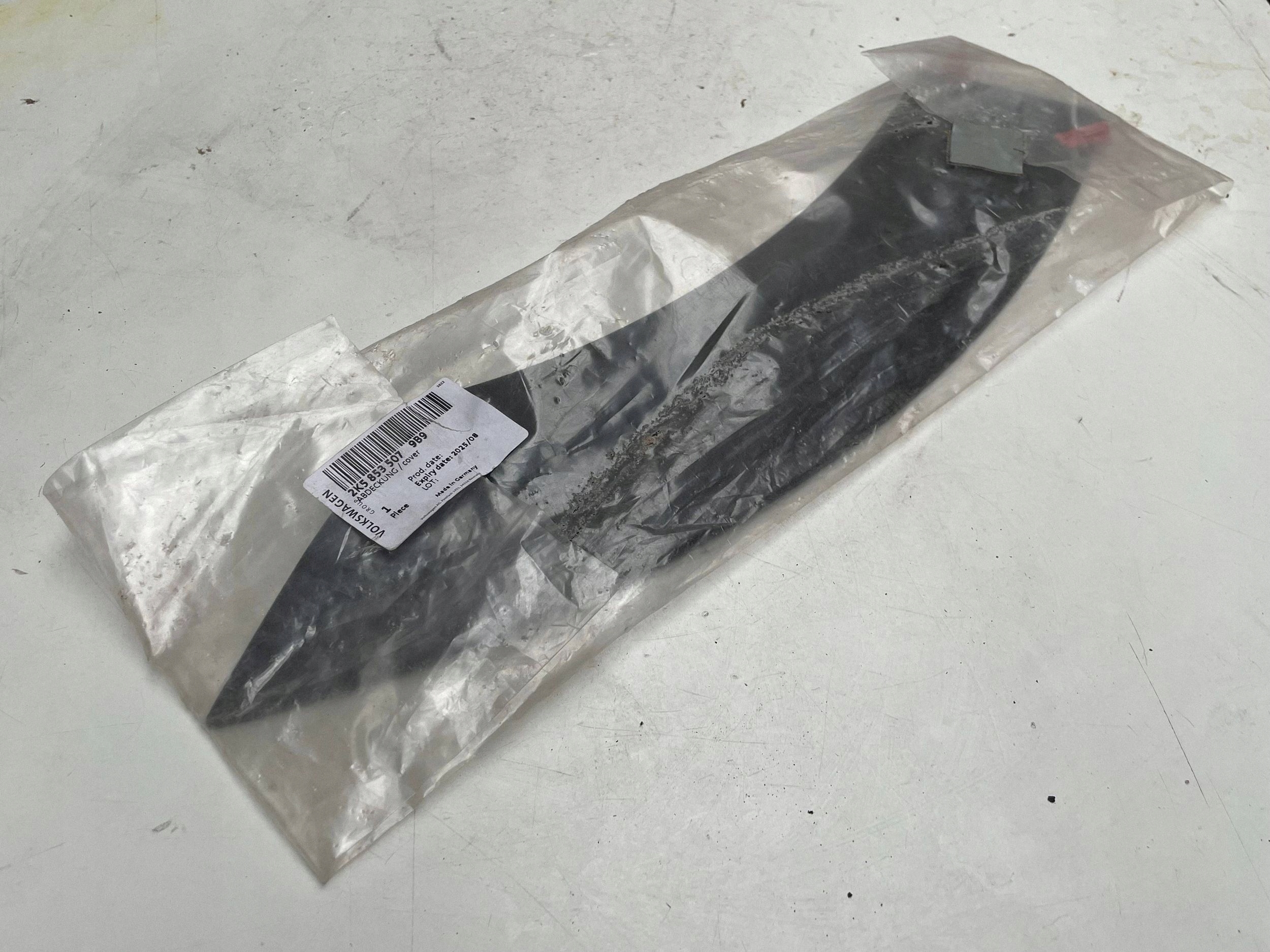 VW CADDY 2CA 2CB radkappe für tür schiebe schwarzer 2K5853507 !J